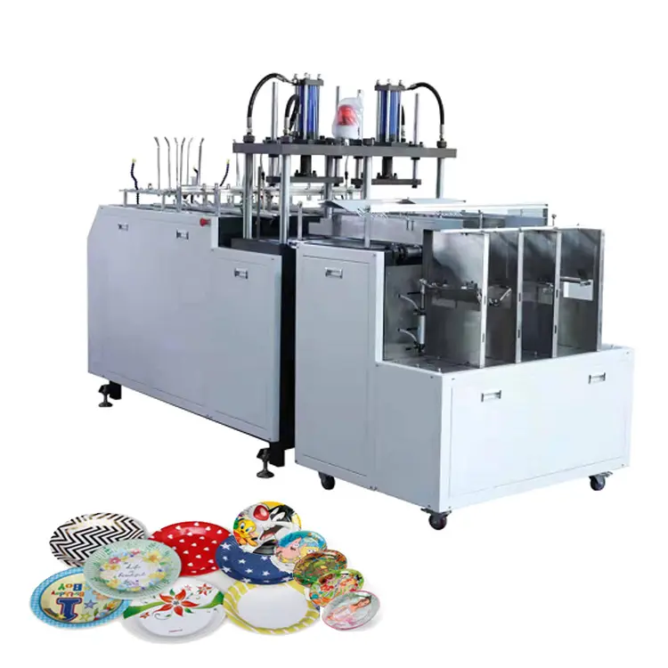 Papier Plaat Schimmel Automatische Wegwerp Papieren Plaat Maken Machine Prijs Eenmalige Papier Plaat Making Machine