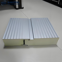 Panneaux sandwich en métal épais de 40 à 200 mm, en polyuréthane PU, résistant au feu et à l'isolation thermique