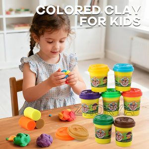 Zhorya 12 cái không khí khô đất sét Kit mô hình <span class=keywords><strong>Polymer</strong></span> Đất Sét với nhiều điêu khắc công cụ cho playdough & Slime DIY Thủ công mỹ nghệ - Product Image 2