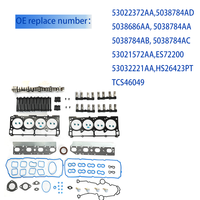 طقم حشية رأس الأسطوانة HS26423PT مع عمود الكامات 53022372AA ورافعات غير مزودة بنظام MDS 53021720AA لسيارات دودج وكرايسلر 2009-2010 بمحرك 5.7 لتر V8