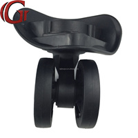Roues de valise en plastique et caoutchouc bon marché directement de l'usine, pièces de roues multidirectionnelles lisses et silencieuses à 360 degrés, accessoire de valise