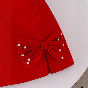 Vestiti per bambini maglia senza maniche Pit Strip Top Bowknot gonna berretto 3 pz abbigliamento ragazze - Product Image 5