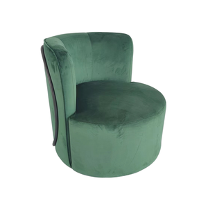 Mobili per Hotel in velluto verde, sedia imbottita, seduta da caffè, poltrona da divano - Product Image 5
