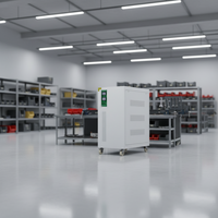 Régulateur de tension numérique triphasé à faible consommation 60 kVA en cuivre avec affichage numérique SVC 50/60 Hz pour applications d'alimentation efficaces/stables