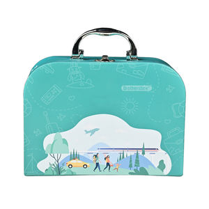 Caixa de Papel em Forma de Mala para Presentes com Alça de Metal, Conjunto de Caixas de Papelão para Bebês - Product Image 4