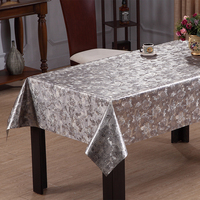 Nappe en PVC RNPT, motif pierre concassée dorée, dos en tissu opaque, facile à nettoyer, pour restaurant, hôtel, salle à manger