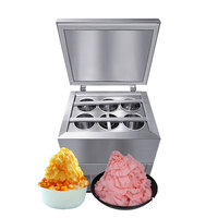 Machine à glace pilée coréenne MX Machine à raser la glace hawaïenne commerciale