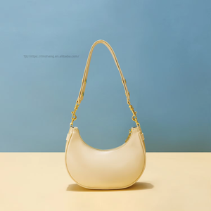 Promotional Small Size French Designer <b>Bag</b> <b>Soft</b> <b>Leather</b> Sling Shoulder <b>Bag</b> for Girls Dumpling Moon Women's <b>Bag</b> Tanjing - Product Image 5