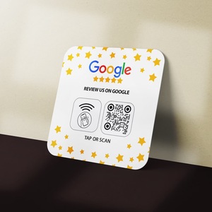 Tùy chỉnh Epoxy Google xem xét Bộ sưu tập NFC sticker với mã QR bàn không thấm nước NFC Google xem xét tag - Product Image 2