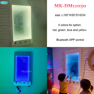 Miroir tunnel LED multi-formes interactif, miroir infini 3D, panneau mural sensoriel pour salle de thérapie autistique - Product Image 5