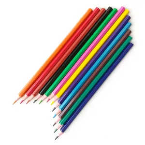 便宜的六角形12单色儿童铅笔
