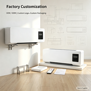 Chauffage Électrique Étanche Télécommandé Transfrontalier 400W/800W avec Minuteur 2-8 Heures pour Maisons, Salles de Bain, Chambres, Montage Mural - Product Image 2