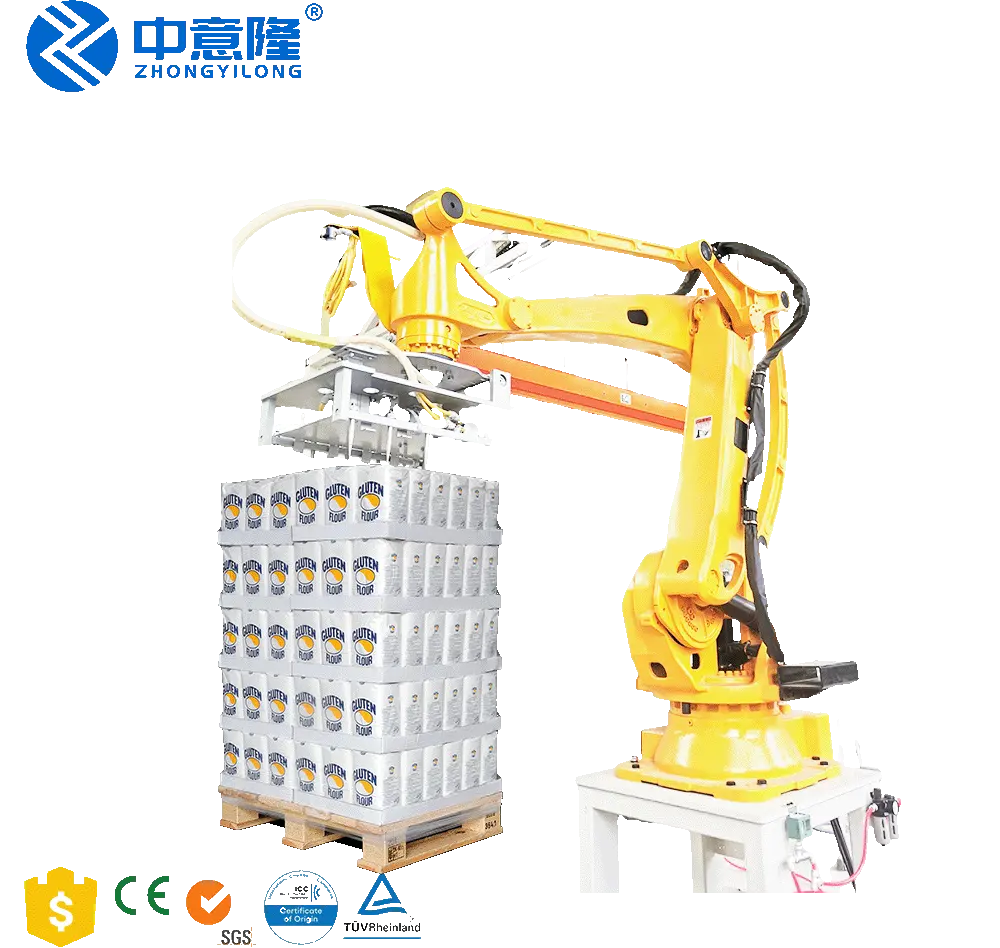 Hot Sale Automatic Bag\/Carton\/Box\/Case Robotic Palletizer Packaging Machine with Robot Palletizer for packing line