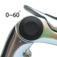 Tige de guidon pliable et réglable 25,4 mm pour VTT, vélo de route, pièces de rechange légères en aluminium pour guidon