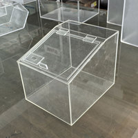 Présentoir en acrylique blanc de style moderne personnalisé pour boîte de bonbons en vrac boîte-cadeau écologique présentation magasins spécialisés