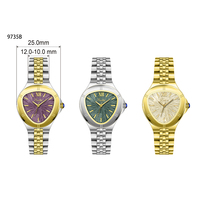 Scottie 9735b 2025 Actuelle Design Unique Montre de Luxe à Quartz en Acier Inoxydable pour Femme