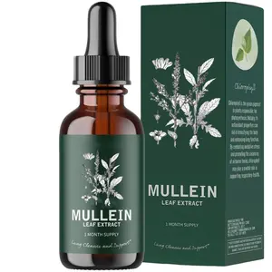 Private Label Mullein Leaf Extract Drops For Lungs Mullein Drop
