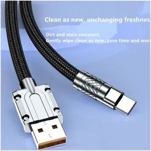 High Quality <b>Type</b> <b>C</b> Usb <b>Cable</b> Fast <b>Charging</b> 120w Usb <b>C</b> <b>Charging</b> <b>Cable</b> Nylon Braid 6a Data <b>Cable</b> - Product Image 4