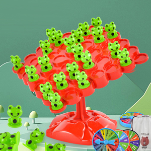 カエルバランスツリーキッズパズルボードゲームスペースバランスツリースタッキングプレイダブルインタラクティブ教育玩具 - Product Image 5