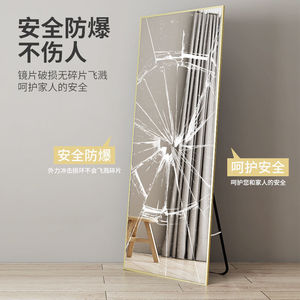 Full Length Floor <b>Mirror</b> Frameless Glass Minimalist Design Home Use Standing Wall Mountable Dressing <b>Mirror</b> - Product Image 4