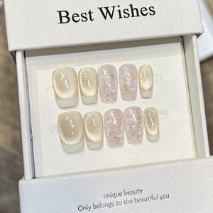 <span class=keywords><strong>Uñas</strong></span> <span class=keywords><strong>Postizas</strong></span> Acrílicas Hechas a Mano, 10 Piezas, Diseño Personalizado OEM, <span class=keywords><strong>Uñas</strong></span> <span class=keywords><strong>Postizas</strong></span> de Alta Calidad y Grosor para Aplicación en Dedos - Product Image 2