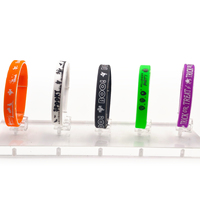 Pulseras de Silicona Personalizadas con Logotipo para Halloween, Brazalete de Goma para Fiestas, Joyería Promocional para Halloween