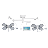 YGLED700/500 vente chaude Double dôme chirurgical LED lampe sans ombre monté au plafond chirurgie vétérinaire lumière d'opération