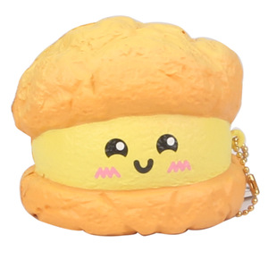 Cartoon Food Shape Puff Pastry <b>Squishy</b> Toy TPE Material For Kids Age 5 To 7 Years Unisex Fidget Toy - Product Image 1