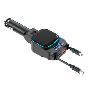 <span class=keywords><strong>Chargeur</strong></span> de voiture rétractable 96W avec adaptateur de charge rapide 4-en-1 <span class=keywords><strong>C</strong></span>âble <span class=keywords><strong>USB</strong></span> <span class=keywords><strong>C</strong></span> PD 3.0 Compatible pour <span class=keywords><strong>iPhone</strong></span> 16 15 <span class=keywords><strong>14</strong></span> 13 12 Pro Max - Product Image 3