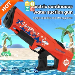 Электрический водяной пистолет для детей, автоматическая игрушка для хранения воды, Летний Пляжный пляжный домашний песок, игрушка для игры в воду
