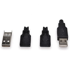 USB 2.0 loại một ổ cắm nam 4 pin cắm kết nối với nhựa màu đen Bìa kết nối khác Loại sản phẩm - Product Image 6