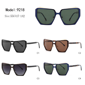 Gafas de Sol Hexagonales Unisex con Montura Completa, Lentes con Degradado Oscuro, 100% Protección UV, Estilo Moderno para Adultos - Product Image 3