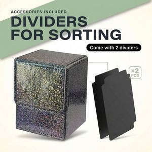 Boîte à cartes scintillante exclusive FX pour plus de 100 cartes - Étui TCG brillant et étincelant pour cartes Commander - Prêt à être expédié - Livraison rapide - Product Image 5