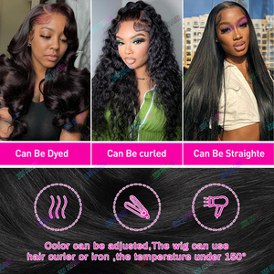 Tốt nhất mật độ 250% trứng xoăn tóc giả làm nổi bật màu 13x4 trong suốt HD ren phía trước tóc con người tóc giả Loose sóng xoăn tóc con người tóc giả - Product Image 4