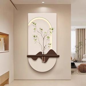 Fondo de <span class=keywords><strong>TV</strong></span> de mariposa de estilo francés, decoración de pared, lámpara de pared de madera moderna para comedor de gama alta, pared verde antigua Feng Shui - Product Image 2