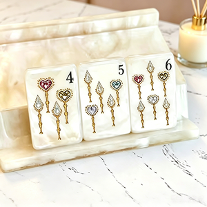 Mahjong Americano de Lujo de 166 Fichas, Estilo Cloisonné Acrílico Premium Hecho a Medida, para el Mercado de Regalos de Lujo - Product Image 4