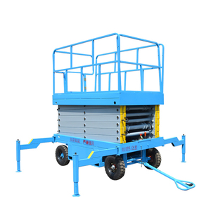 Platform Kerja Udara Hidrolik Semi-elektrik Hitop 8m 10m 12m 20m, Lift Gunting Elektrik Penuh untuk Dijual - Product Image 2
