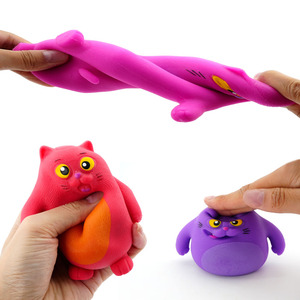 Giocattolo Antistress per Gatti Personalizzato in TPR Elastico e Sicuro, OEM ODM, Giocattolo Morbido Antistress EN71/ASTM MOQ 24000 pezzi - Product Image 3