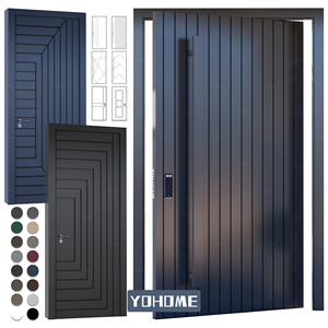 <span class=keywords><strong>Puertas</strong></span> Metálicas <span class=keywords><strong>de</strong></span> Seguridad para Exteriores <span class=keywords><strong>de</strong></span> Casas en China, <span class=keywords><strong>Puertas</strong></span> Frontales Modernas <span class=keywords><strong>de</strong></span> <span class=keywords><strong>Aluminio</strong></span> para Hogares, Puerta <span class=keywords><strong>Principal</strong></span> Pivotante Grande - Product Image 4