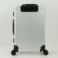 Maleta de Lujo Personalizable, Clásica y Sencilla, de Aleación de Aluminio Rígida, con 8 Ruedas Giratorias, Candado TSA, Construcción Duradera, Sin Costo de Molde