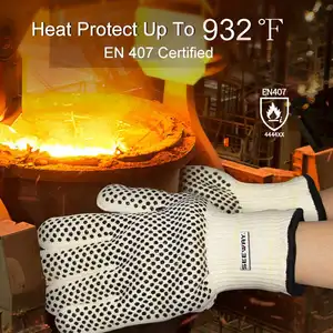 Seeway-Mini Guantes para horno, resistentes al calor, pequeños