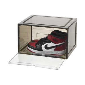 High quality shoe storage box sneaker display case box extra large acrylic shoe box storage