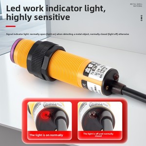 Cho M18 24V ba dây NPN/PnP hồng ngoại khuếch tán phản xạ quang điện cả<span class=keywords><strong>m</strong></span> biến E3F-DS30C4 chuyển đổi thường <span class=keywords><strong>m</strong></span>ở/bình thường - Product Image 2