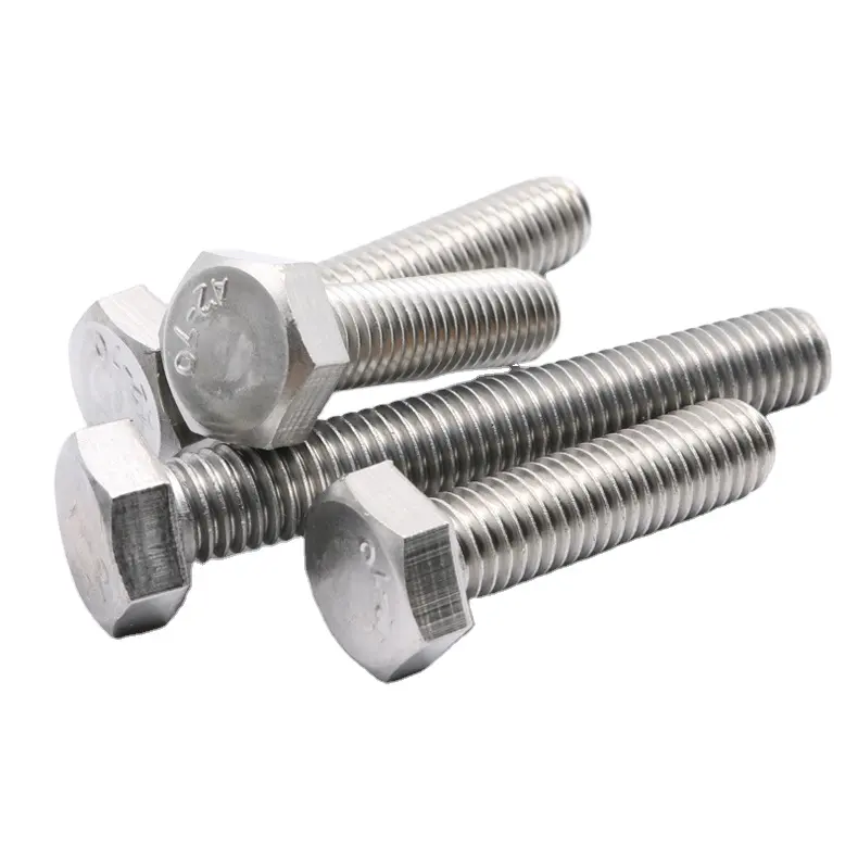 เกรด 8.8 Hex Bolt และ Nut A2 สลักเกลียวหกเหลี่ยมสแตนเลสแบบกําหนดเองทุกขนาด B7 Astm A193 B7 สลักเกลียวหกเหลี่ยมหนักและถั่ว DIN