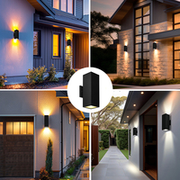 Lámpara de Pared Exterior Cuadrada LED, Impermeable, con Certificación ETL y CE, Iluminación Exterior Superior e Inferior, para Porche