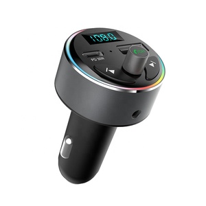 Oem T84 Bluetooth 5.0 FM Transmitter xe Adapter PD 30 Wát chuyển đổi ánh sáng, nhanh chóng sạc không dây xe Kit Bluetooth tay-miễn phí cuộc gọi - Product Image 3