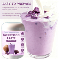 Mélange de Latte au Thé Violet Super Alimentaire Naturel Marque Blanche – Poudre de Latte Ube Coco