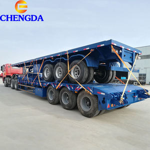 Producto Más Vendido: Remolque de 3 Ejes, 13.6 Metros, 45 Toneladas, Remolque Plano para Camiones, Remolques de Carga y Utilitarios - Product Image 2