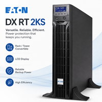 Eaton UPS Équipement de serveur de salle informatique en ligne monté en rack Durée de vie prolongée de la batterie 2000VA/1800W 220V UPS 2KVA DX RT 2KS