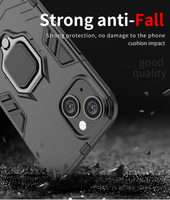 Coque de protection de luxe pour iPhone 14 13 12 11 Pro Xs Max avec anneau métallique, compatible Samsung S22